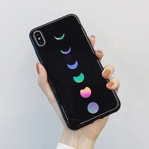 NEW iPhone 11/Pro/Max/XR/XS/8/Plus Laser Moon Case